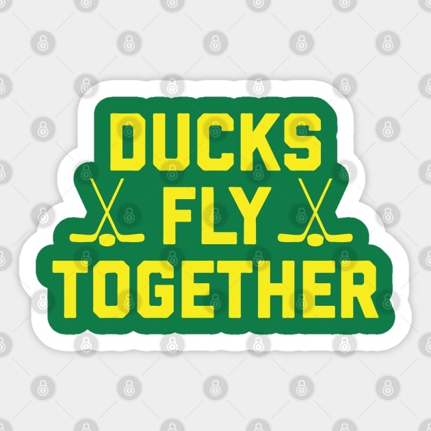 Ducks Fly Together Sticker by geekingoutfitters